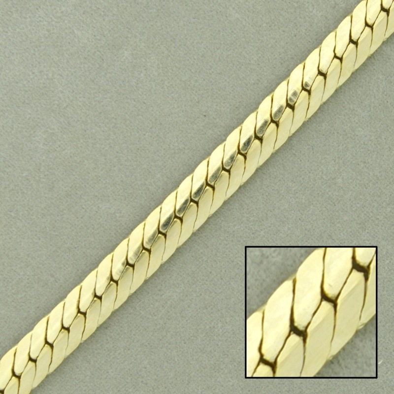 [521380000] Cadena de latón barbada laminada ancho 5,4mm