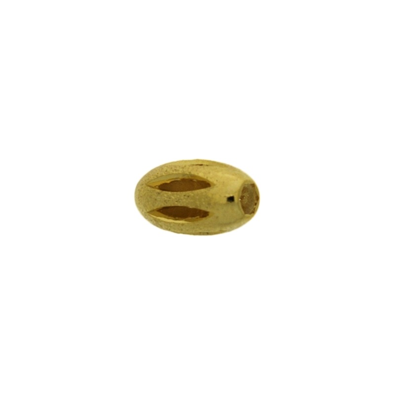 [121950000] Metal bead 7x12mm. Hole Ø 1mm