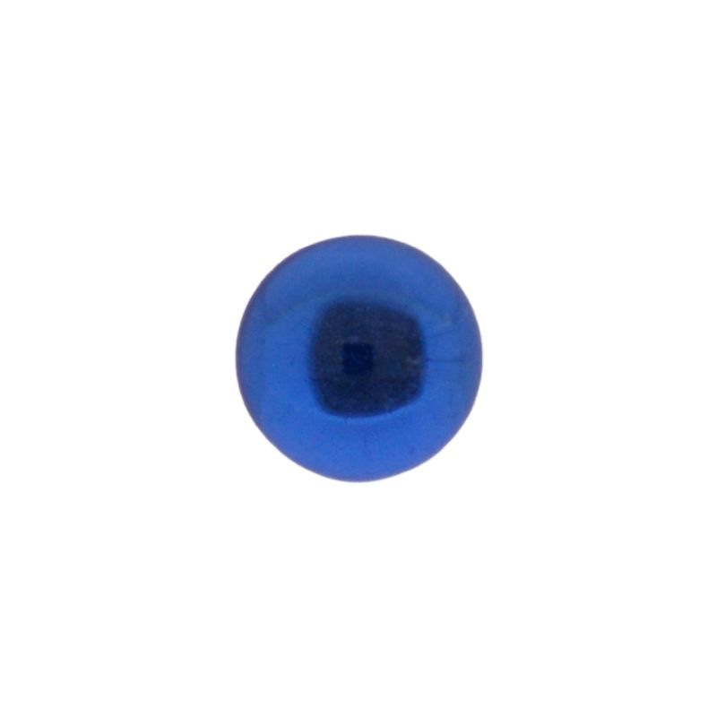 [750150300] Pierre cabochon Ø10mm base plate couleur saphir