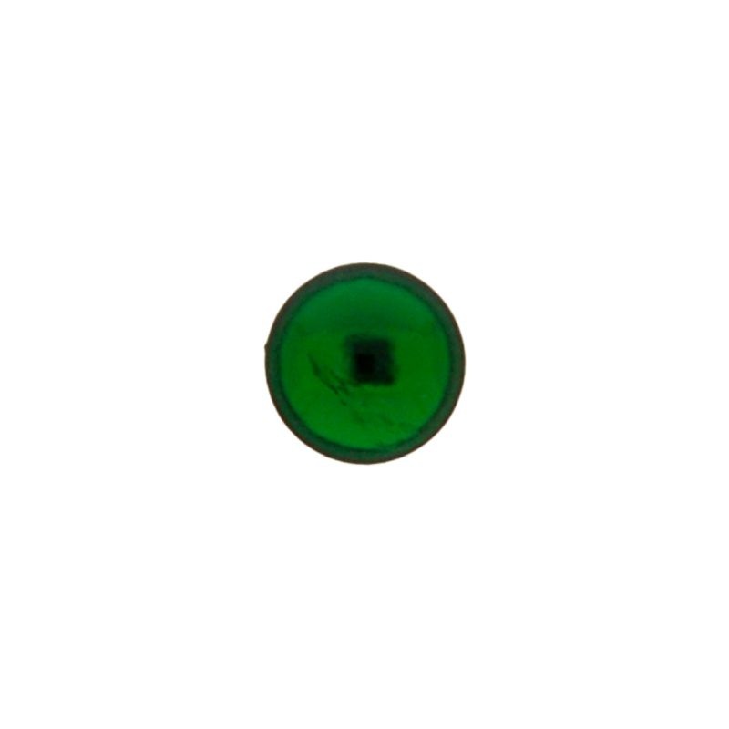 [750470900] Stone cabochon Ø8mm flat base emerald colour
