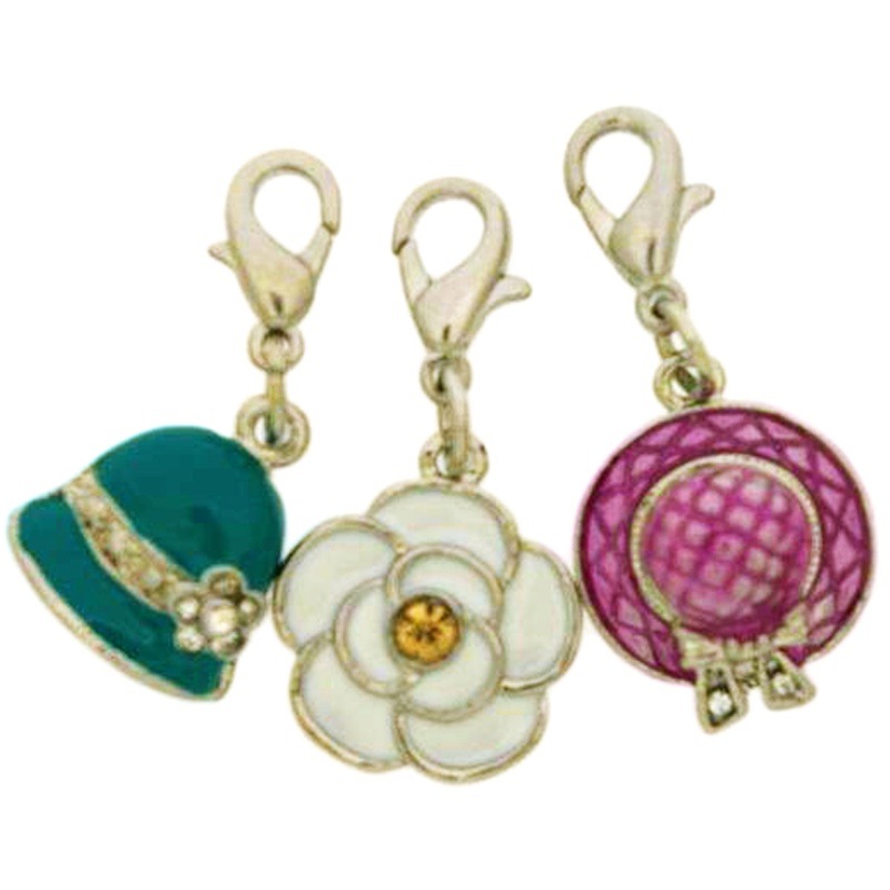 Pack 3 pendentifs émaillés (sans nickel)