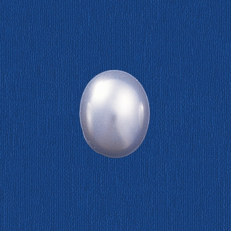 [435341000] Perle oval à  fond plat 8x10 mm