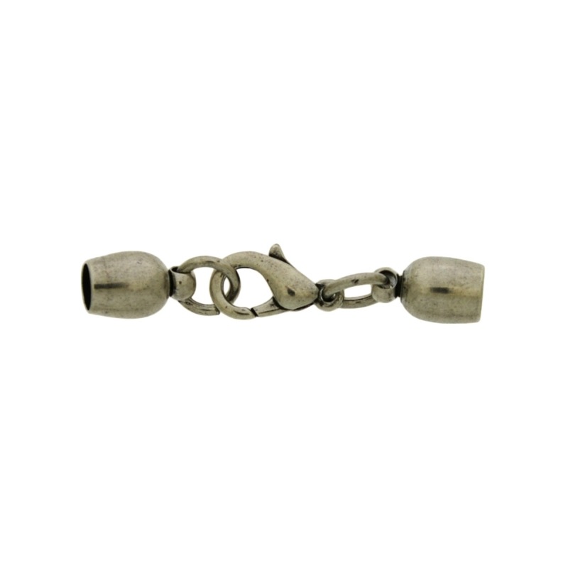 [121049900] Set fermoir mousqueton 12mm + 2 embouts pour cordon Ø 4mm
