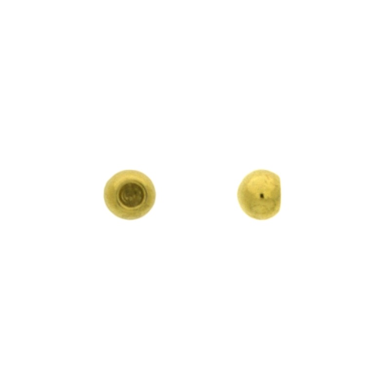 [115890400] Bola terminal Ø 4mm 1/2 agujero para cordón Ø 2mm