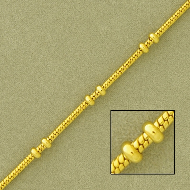 Snake brass chain width 1,9mm