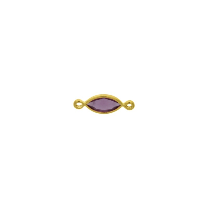 [123021000] Intercalaire navette 10x5mm couleur Améthyste