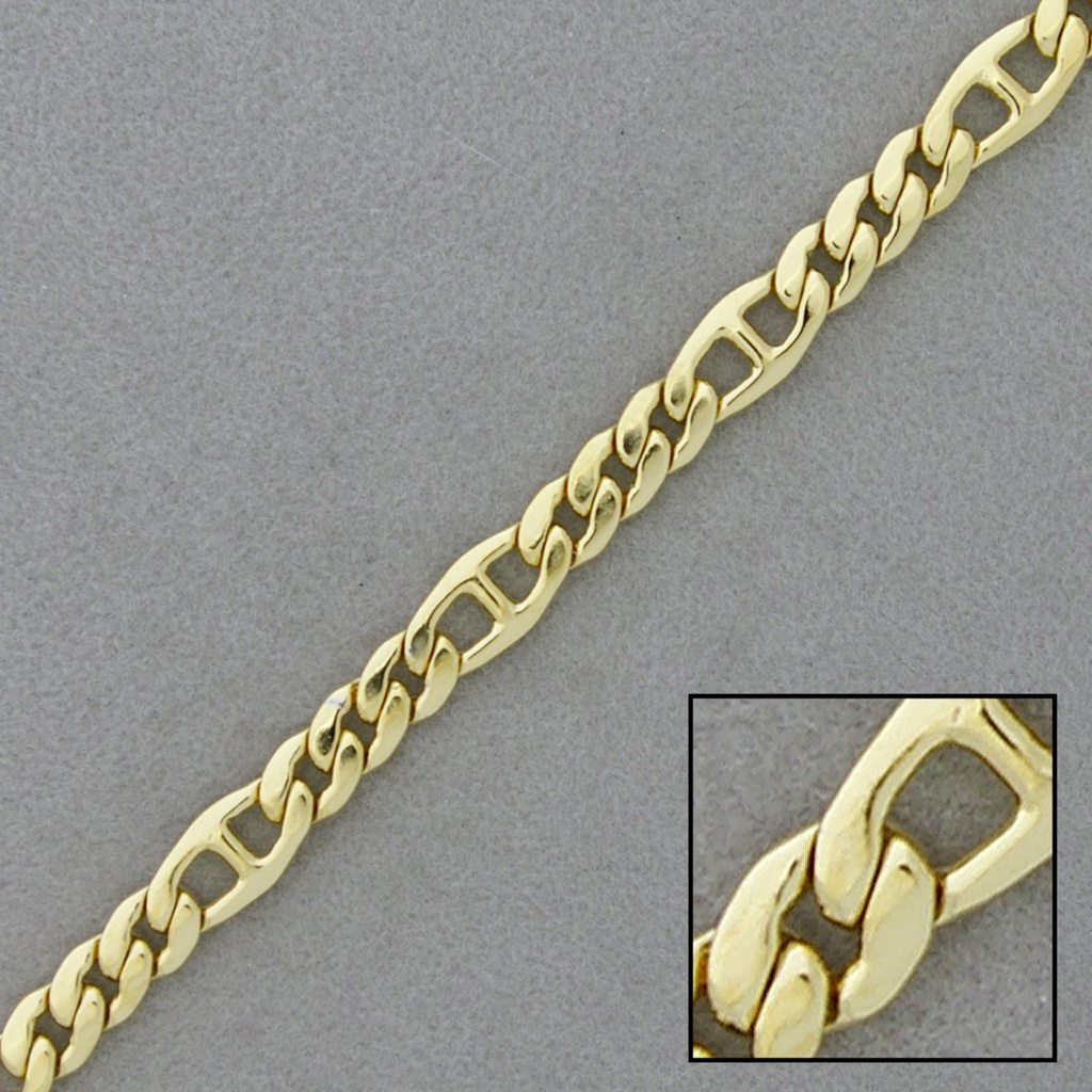 Cadena de latón programada laminada ancho 5,4mm