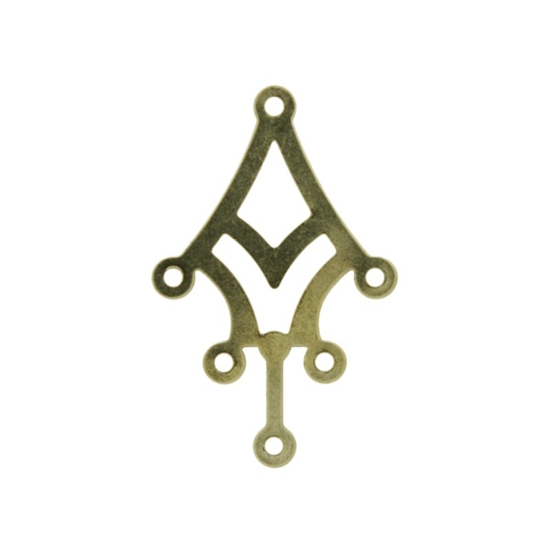 [121200000] Metal component 5 loops 36x19mm