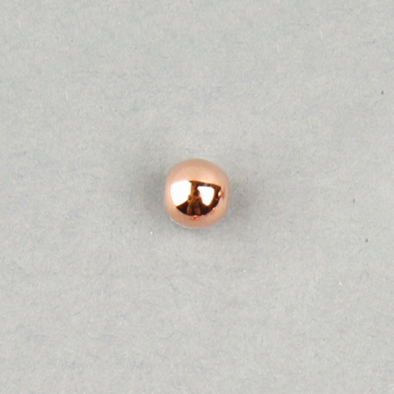 [111291200] Boule métallisée Ø 12mm. Trou Ø 2mm