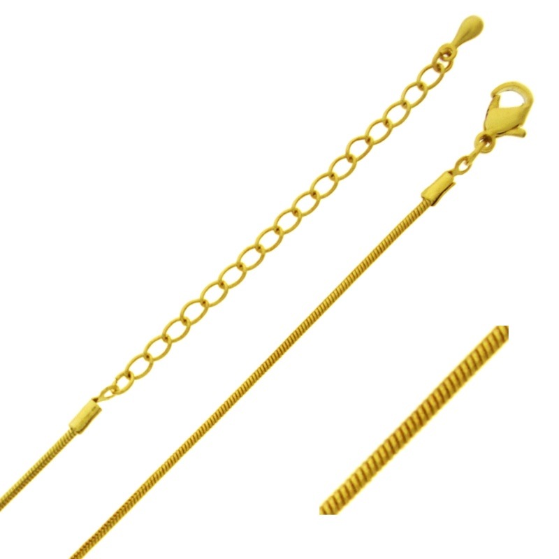 [542440000] Gargantilla longitud 47cms regulable. Cadena de latón ancho 1,2mm.