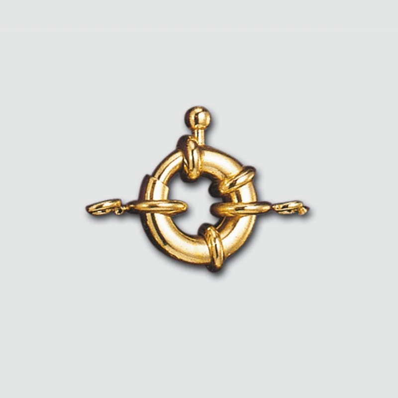 [228011000] Spring ring clasp Ø 10mm + 2 ends