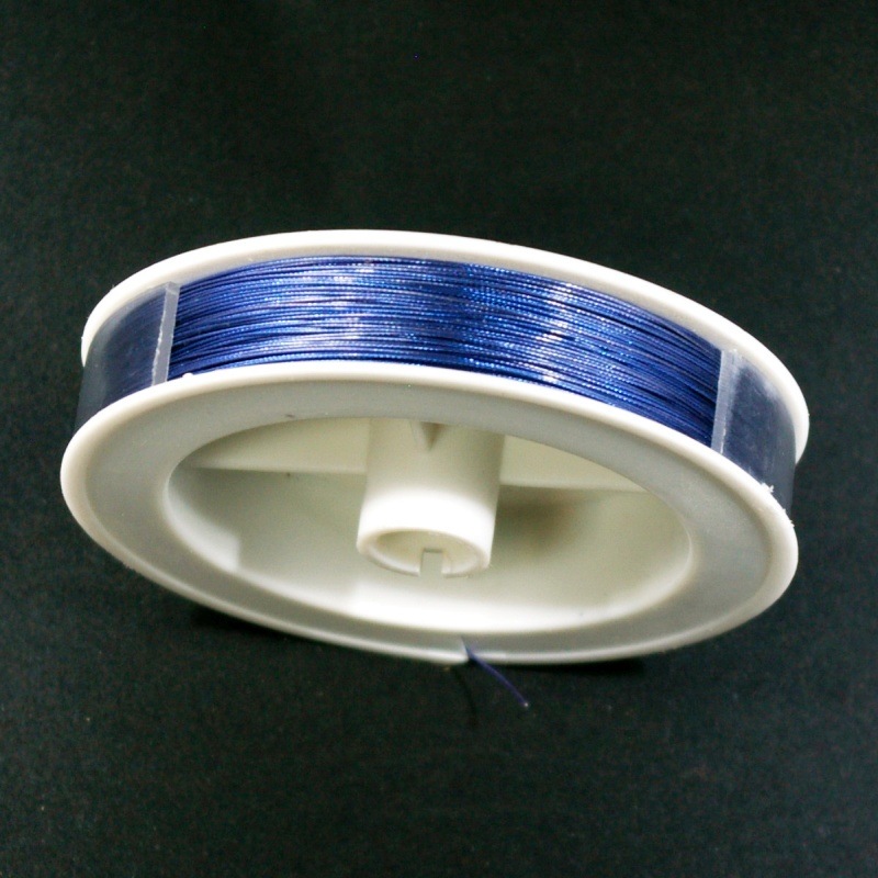 [539380800] Cà¢ble en acier Ø 0,45mm bleu foncé