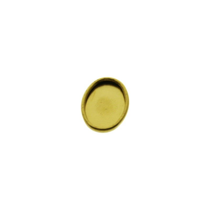 [110371800] Oval base exterior 21x16mm, interior 18x12mm for stones 12x18mm