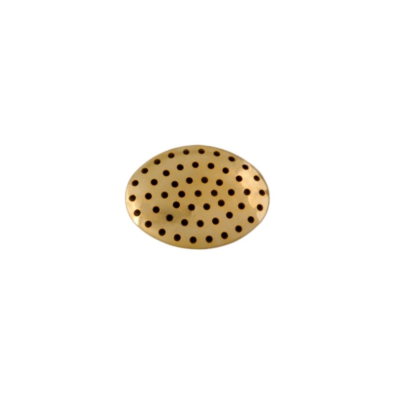 [110020000] Tamis metallique ovale 22x30mm avec 51 trous