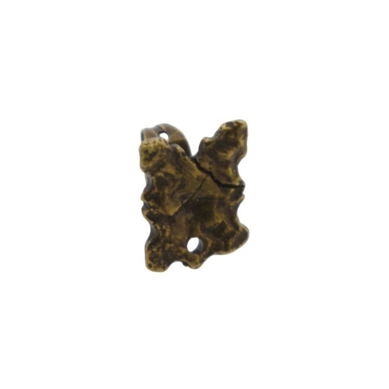 [155110000] Rectangular ear stud 12x9mm with hole