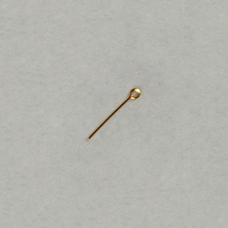 [110722000] Tige en laiton 20mm à œillet. Fil Ø 0,7mm