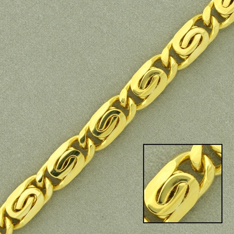 [520270000] Snail brass chain width 6,7mm
