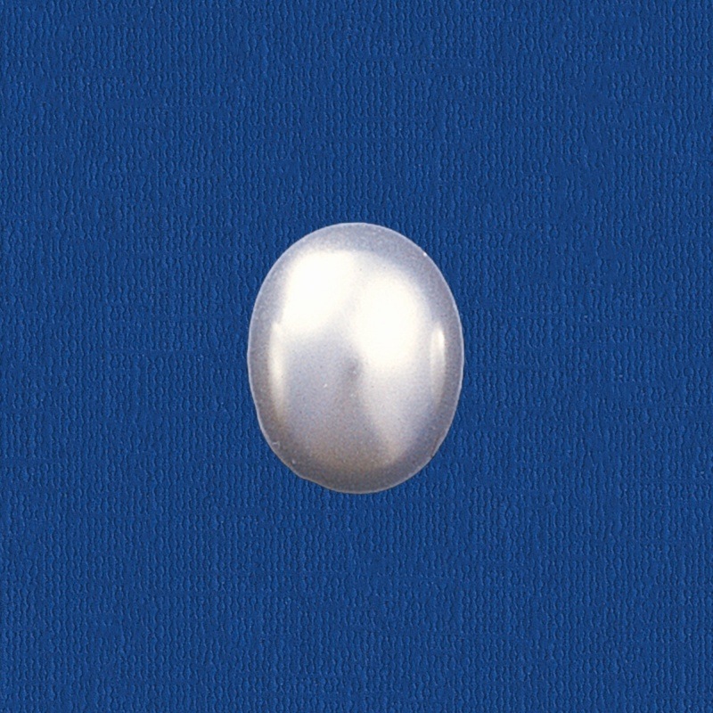 [435061100] Perle oval à  fond plat 8x10 mm