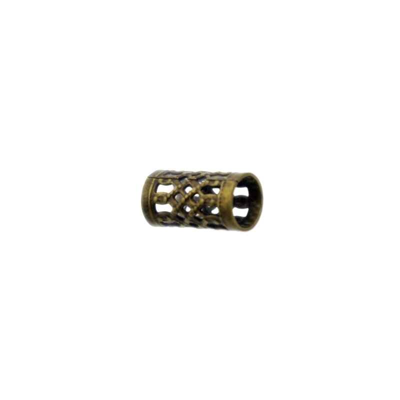 Filigree tube 3x12mm. Hole Ø 2mm