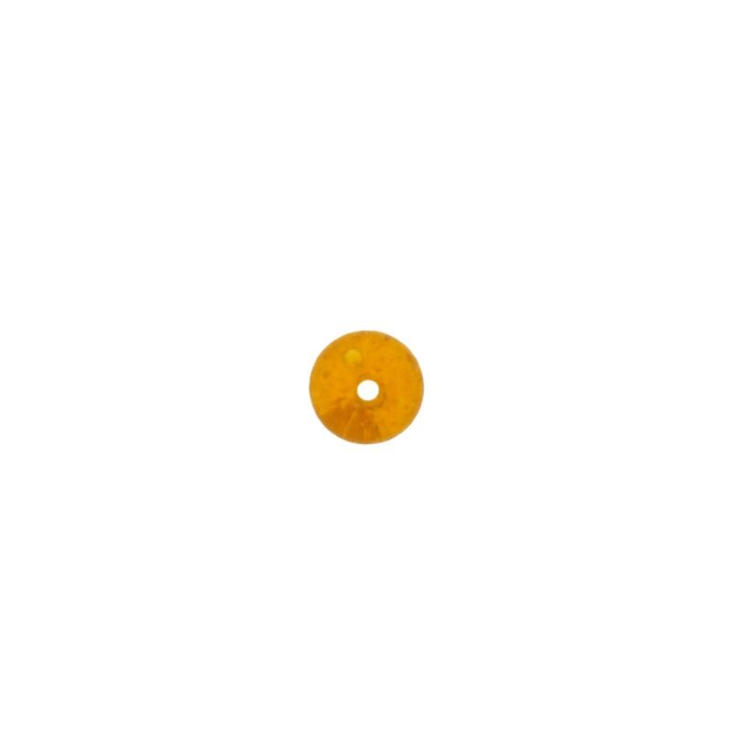 [445061200] Boule de verre Ø6mm couleur whisky. Avec trou passant.