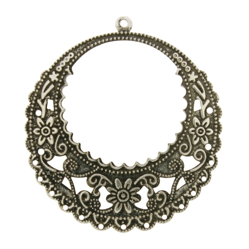 [121480000] Pendentif filigree rond Ø 47mm