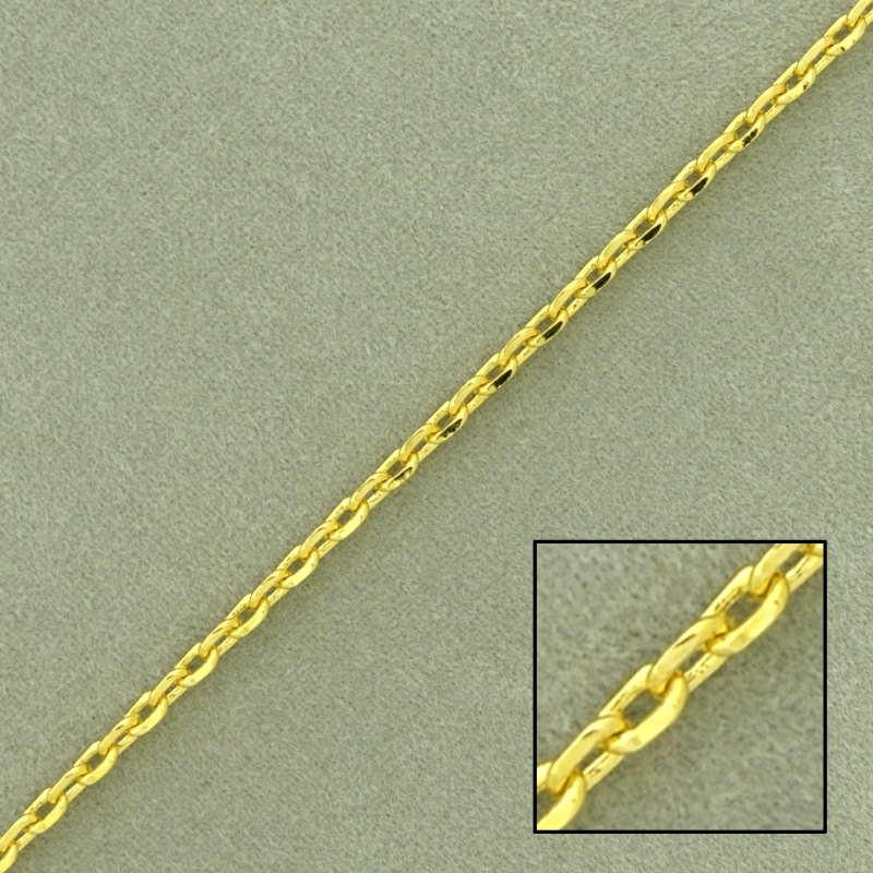 [524150000] Anchor brass chain width 2,08mm. Flat link.