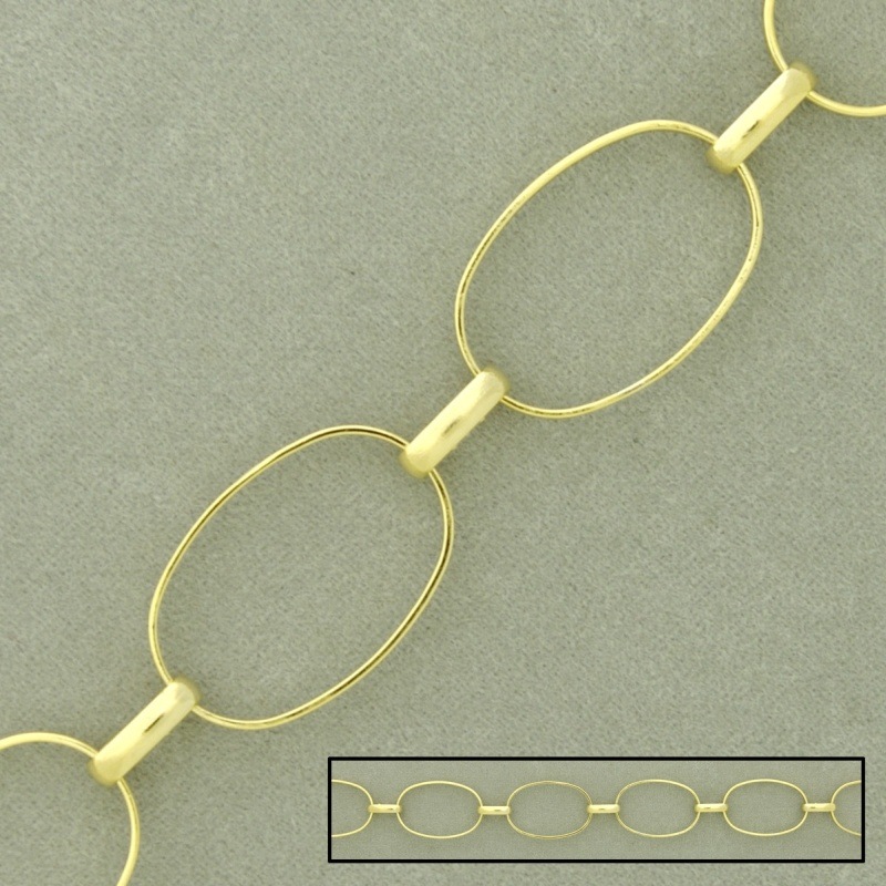 [528980000] Large link brass chain width 12,6mm