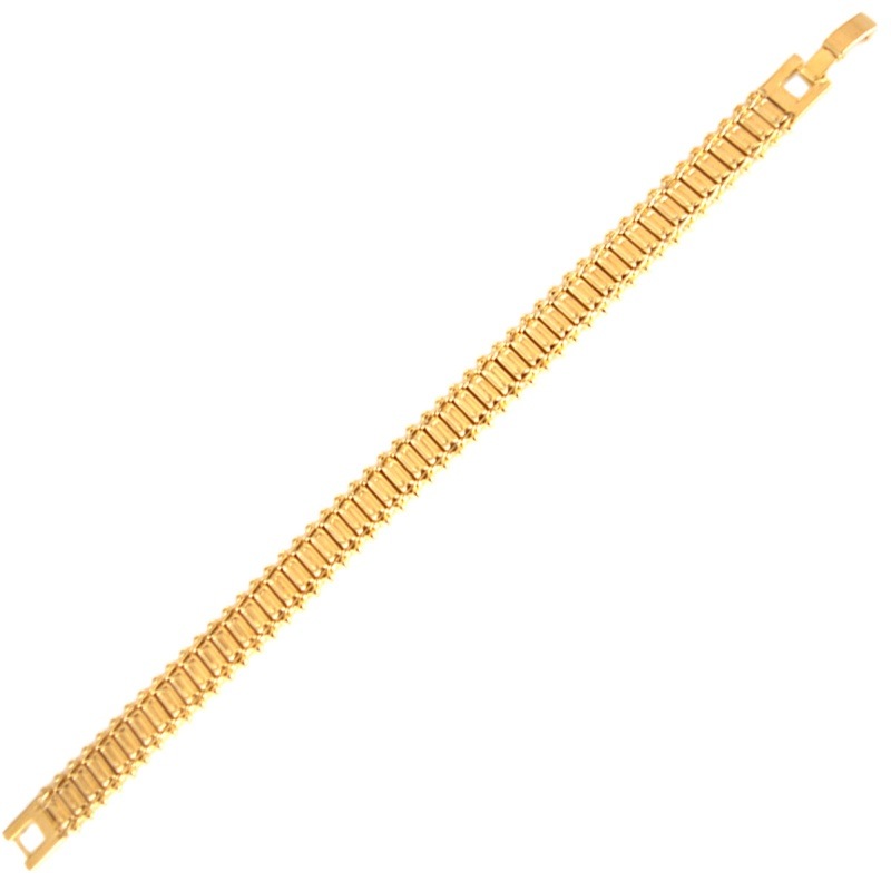 [545230000] Pulsera 19cms latón ancho 10,8mm