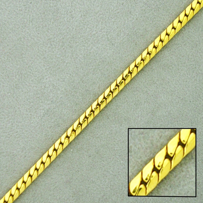 [525410000] Cadena de latón barbada laminada ancho 3,3mm