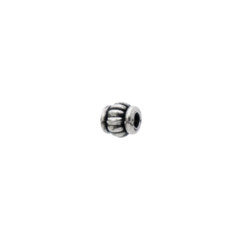 Metal bead 5x5mm. Hole Ø 2mm