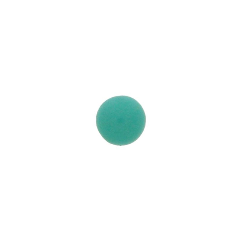 [750140100] Pierre cabochon Ø6mm base plate couleur turquoise