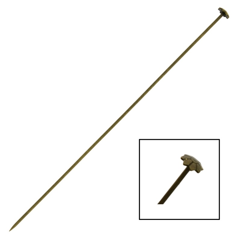 [110551000] Épingle 100mm x Ø1mm avec tête fleur Ø 5mm