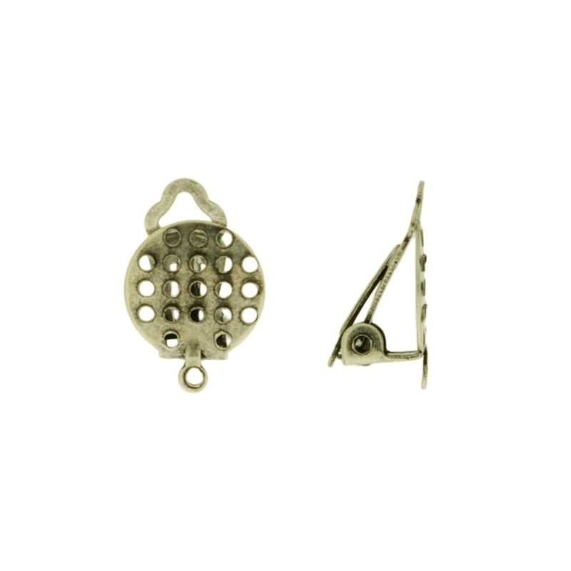 [631011200] Montura clip base redonda Ø 12mm agujereada y con anilla.