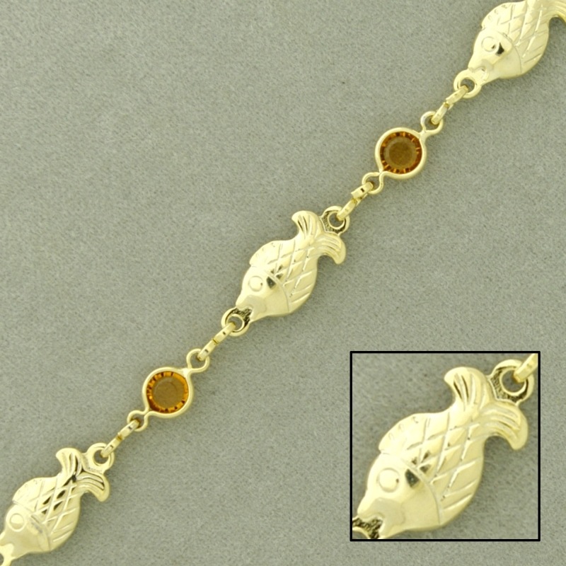 [928580400] Bead brass chain width 6mm