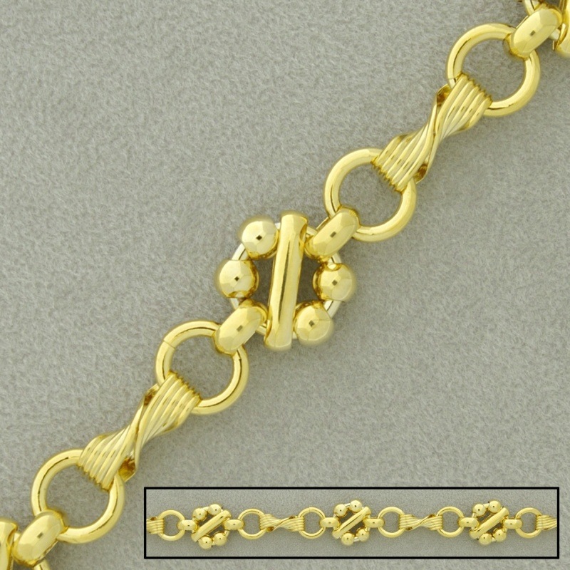 [525800000] Large link brass chain width 11,6mm
