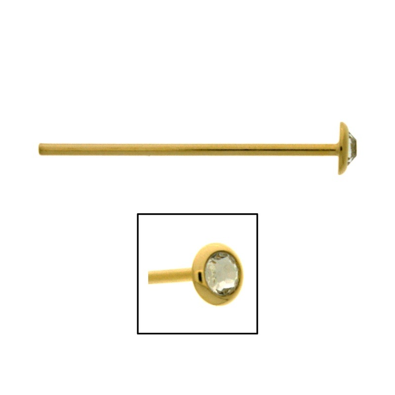 [113500600] Barrette pour éventail 41,2x7,0mm avec chaton plat SS20 ref.7107820