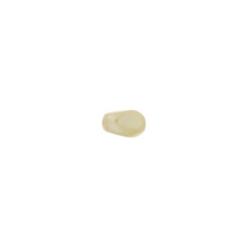 Perle ovale irrégulià¨re 9x7mm 2 trous