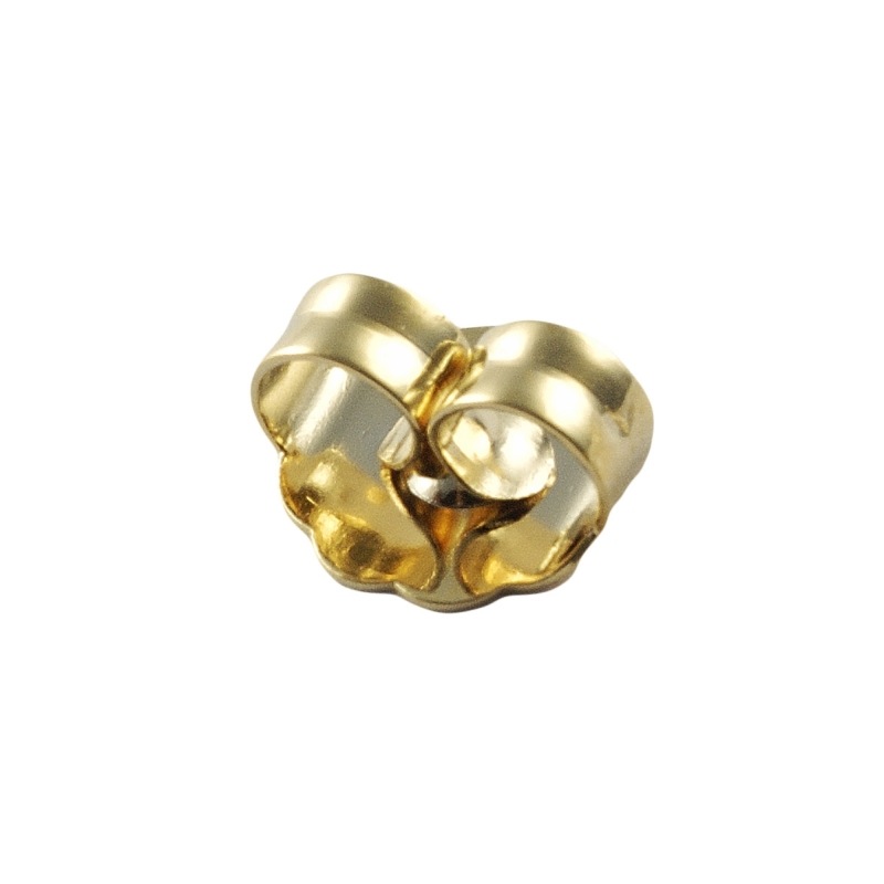 [110240000] Earring back 9,2x10mm. VALID FOR EARRING POSTS WITH A Ø0,7mm AND A Ø0,9mm DIAMETER.