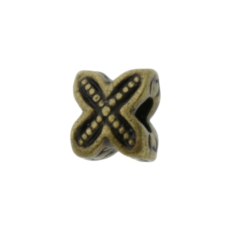 [126660000] Entrepieza equis 12x11mm. Paso Ø 4mm.