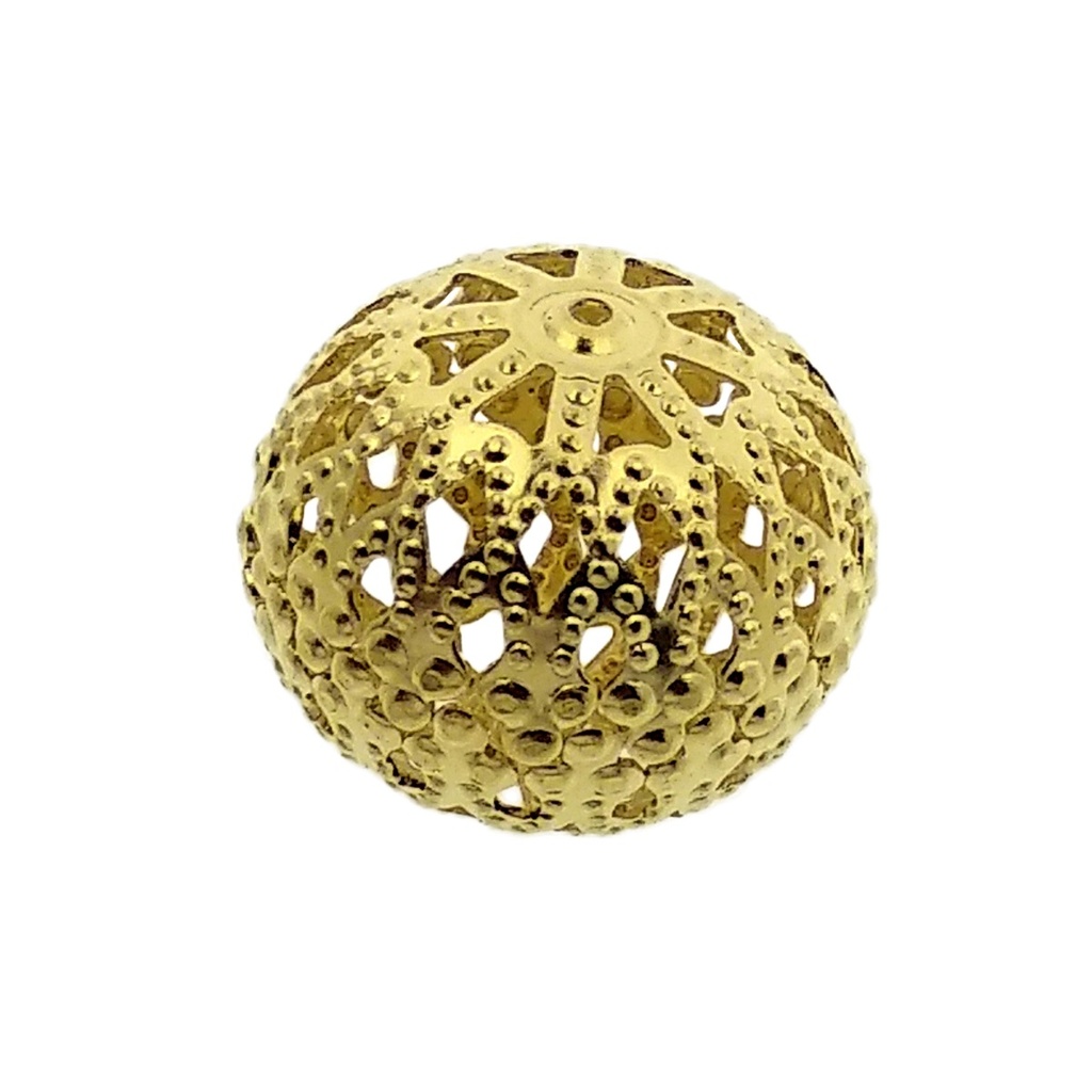 [122610000] Boule rainurée Ø 22mm. Trou Ø1,1mm.