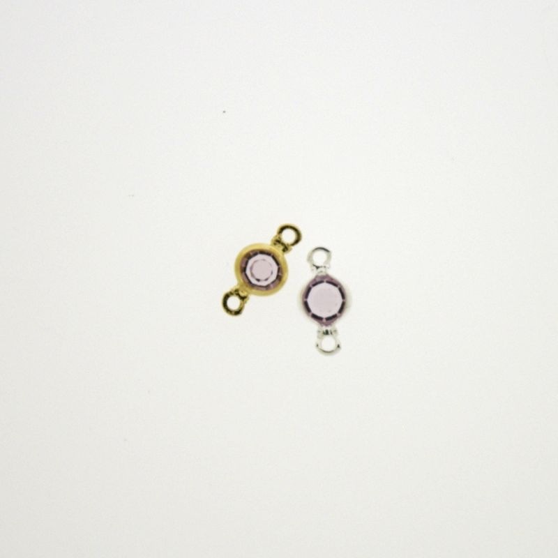 [750171100] Round strass diam. 5mm Amethyst light colour. Length 9mm.