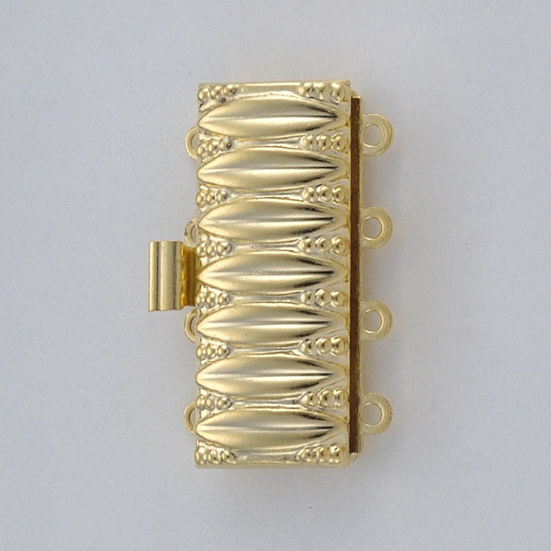 [230240400] Fermoir de collier 4 rangs 25x16mm