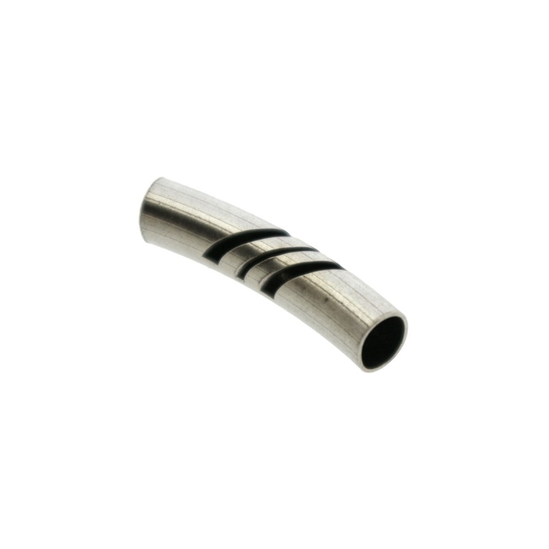 [110600600] Curved tube 6x32mm. Hole Ø 5mm