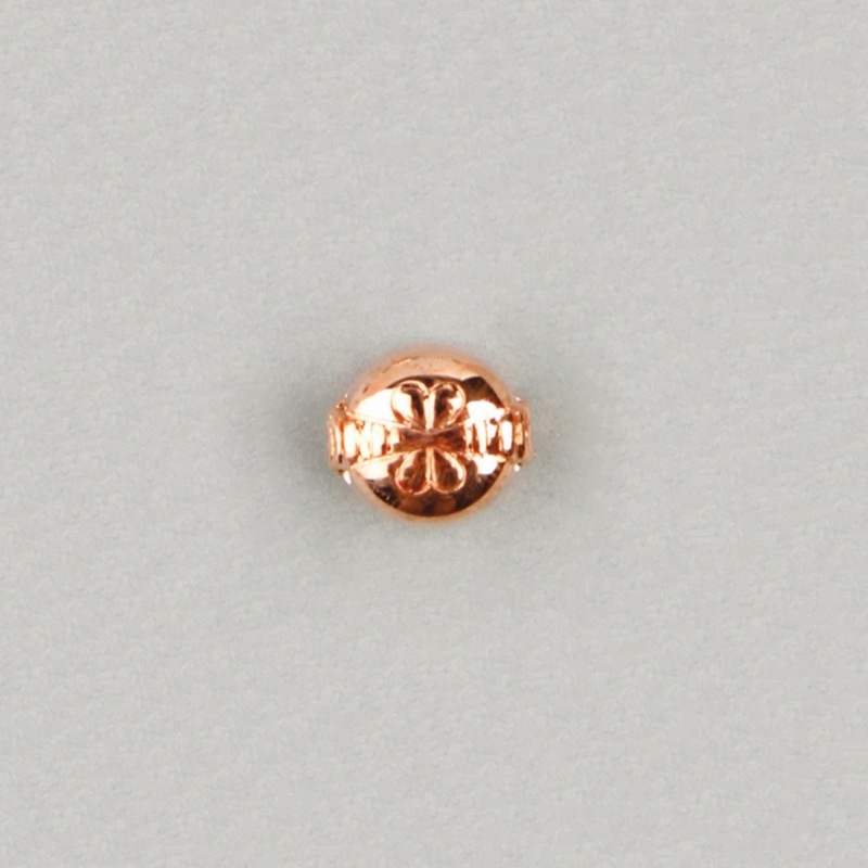 [111260000] Intercalaire métallisée 6x12mm. Trou Ø 1,5mm