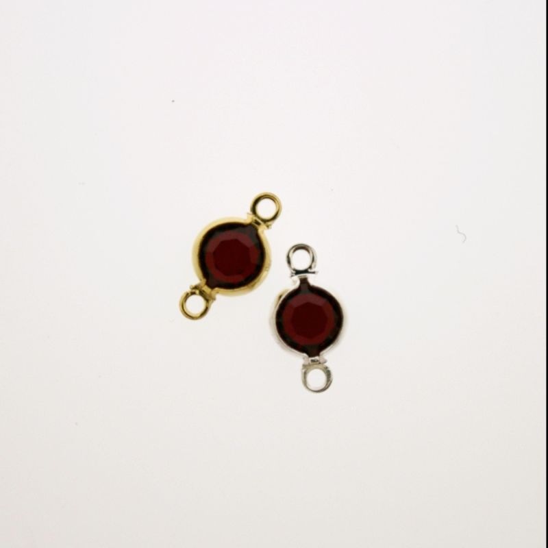 [750181600] Round strass diam. 6mm ruby colour. Length 13mm
