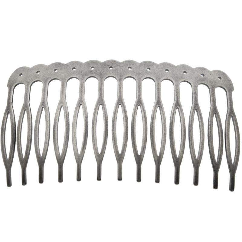 [810381300] Base métallique percé de peigne 70x39mm (13 dents)