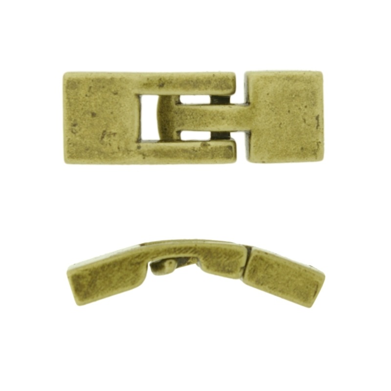 [218481200] Pewter clasp 12,5x35mm to ribbon 10x3mm