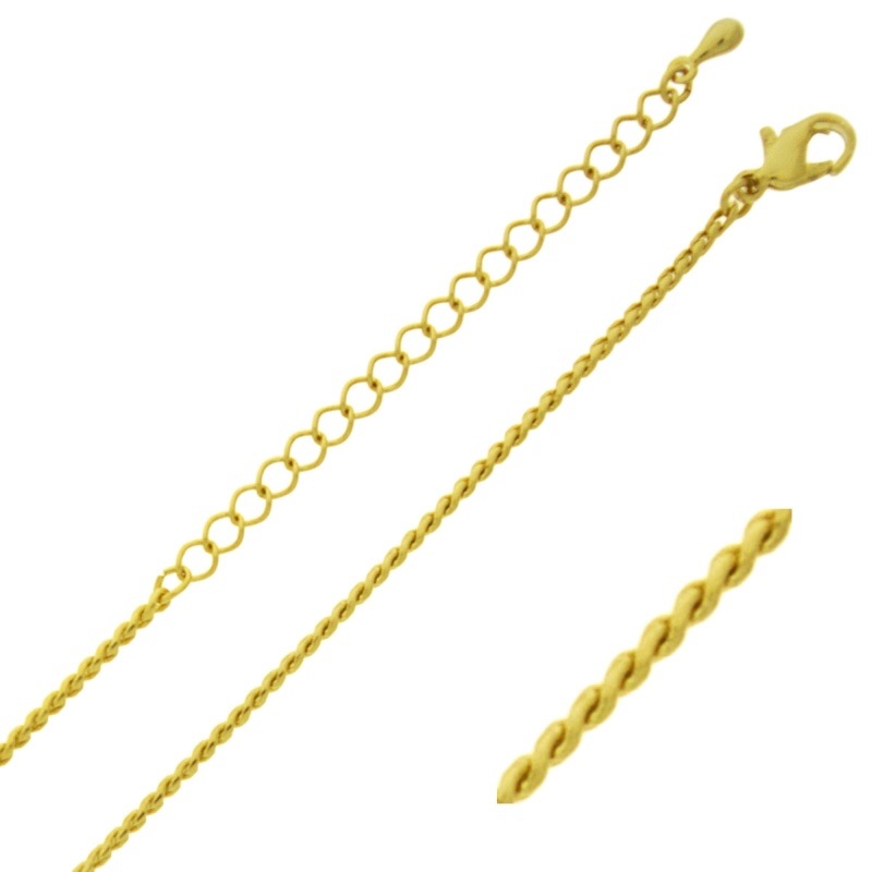 [542470000] Gargantilla longitud 47cms regulable. Cadena de latón ancho 1 mm.