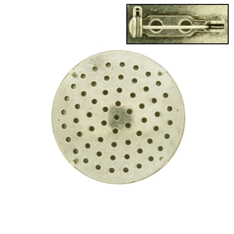 [636152900] Brooch base with metal mesh Ø29mm