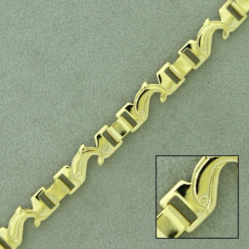 Brass chain width 6,8mm